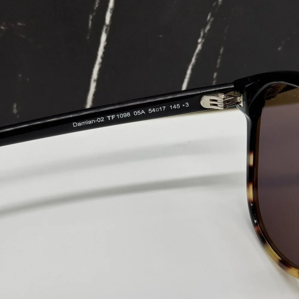 NEW TOM FORD DAMIAN-02 TF1098 05A BLACK UNISEX SUNGLASSES TOM FORD FT1098 05A